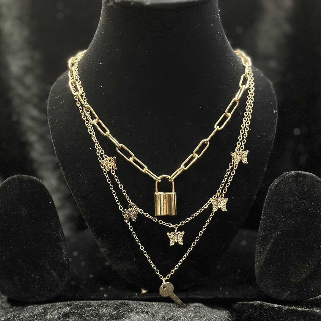 Lock & Key Multilayer Neckpiece