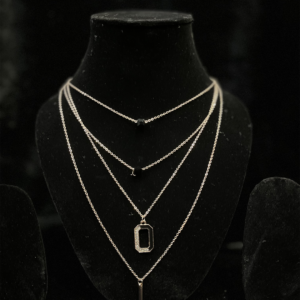 Black Stone Multilayer Neckpiece